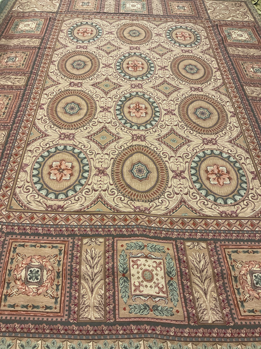 Neoclassical Needlepoint Rug 9'3"x 12'