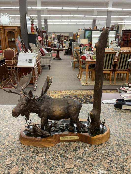 Russell D Jorgenson Bronze Sculpture "Black Hollow Majesty"