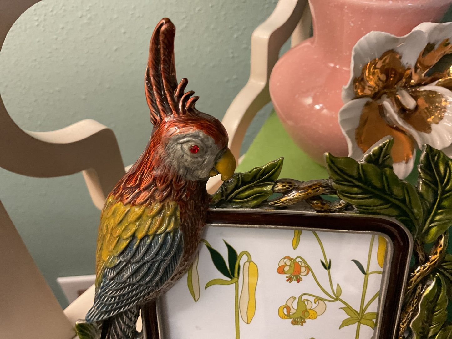 Frame Parrot Bejeweled