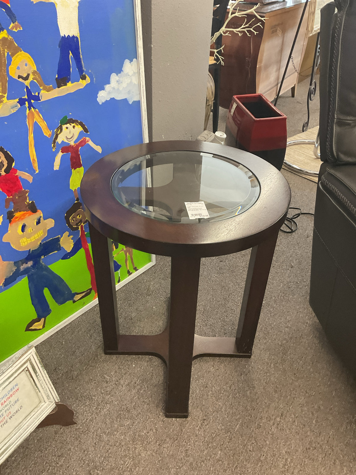 Occasional Round Side Tabe 18"Across, 28"H