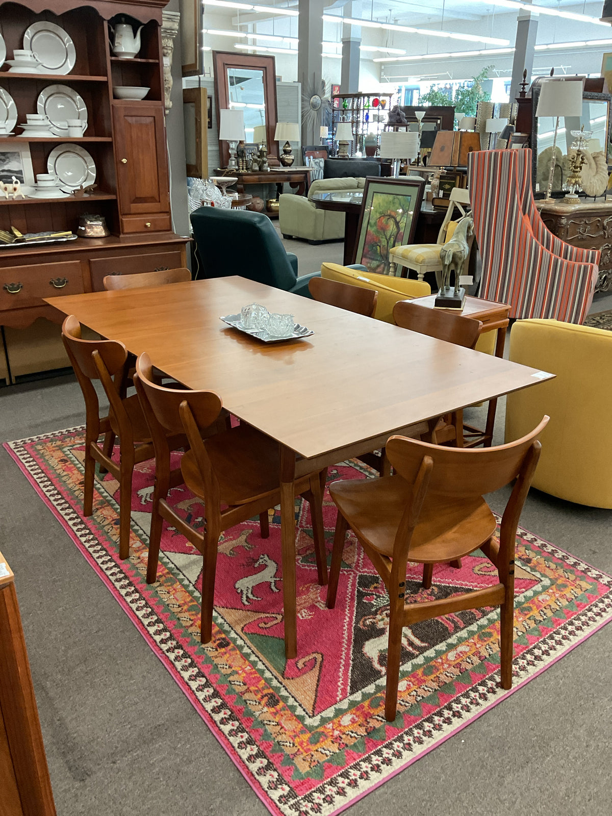 West Elm Dining Set, Table 72x38" Leaf 20"D