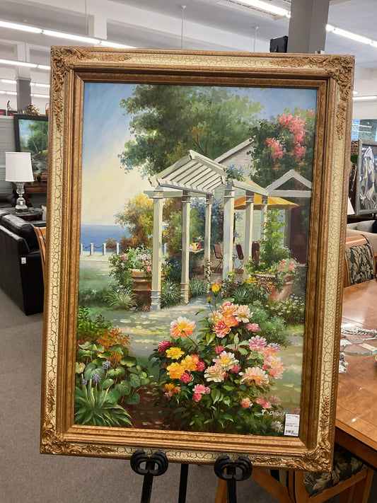 Gardenscape Digital Oil Painting 31x43