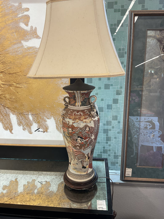 Pair of Satsuma lamps Meiji period (1868-1912