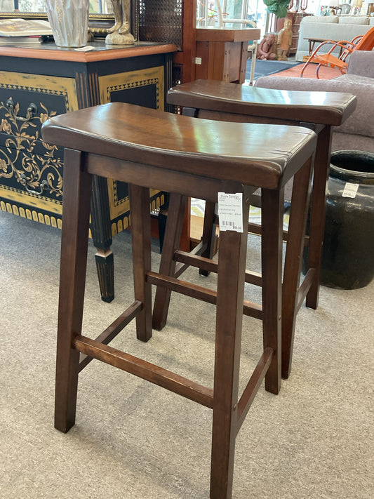 Dark Wood Barstool