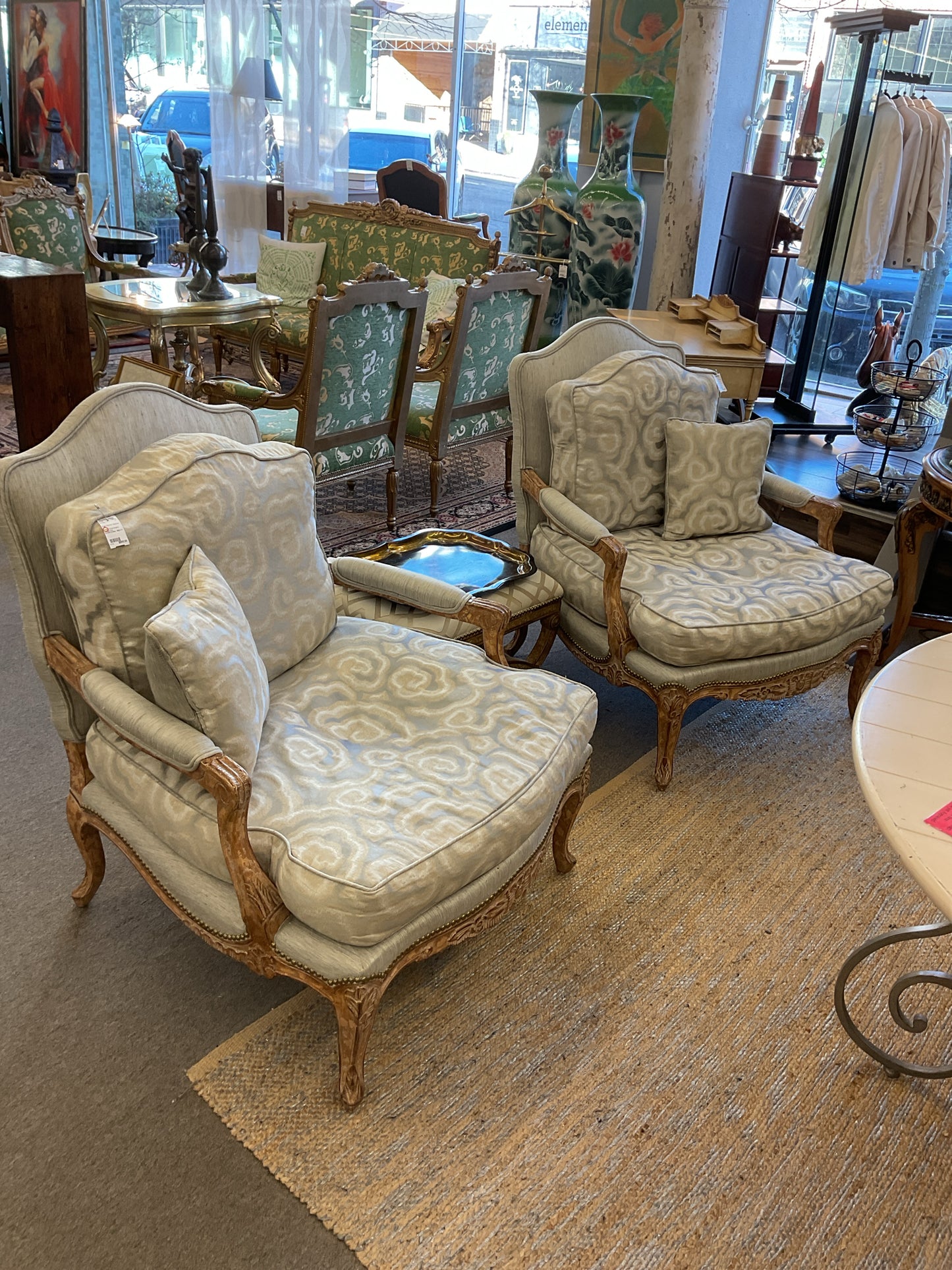 *PAIR of Kreiss Bergere Lounge Chair