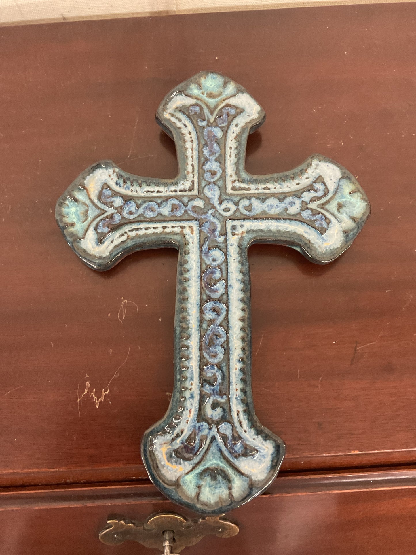Stoneware Cross by Terrie Robinson