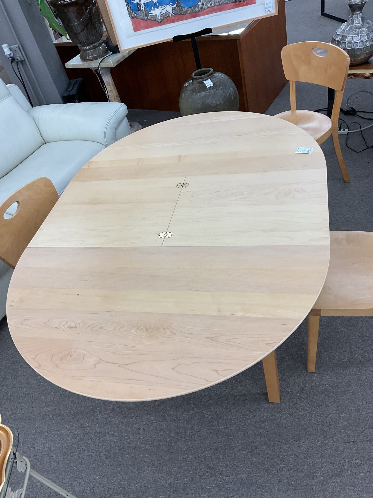 Crate & Barrel Danish-made "Butterfly" Dining Table & Chairs (4)
