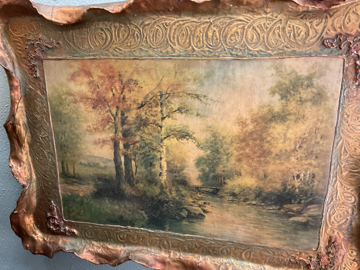 Vintage 1920's  Gold Framed Art