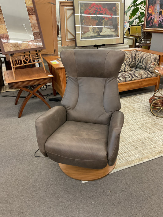 Modern Leather Powered Recliner