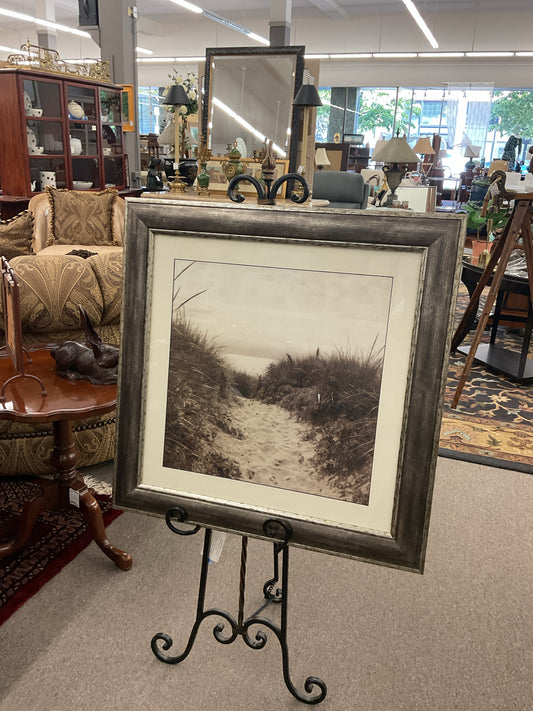 Beach Scene Framed Print 29x29