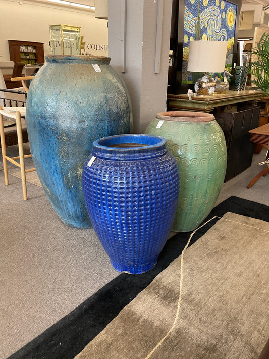Blue Ceramic Planter