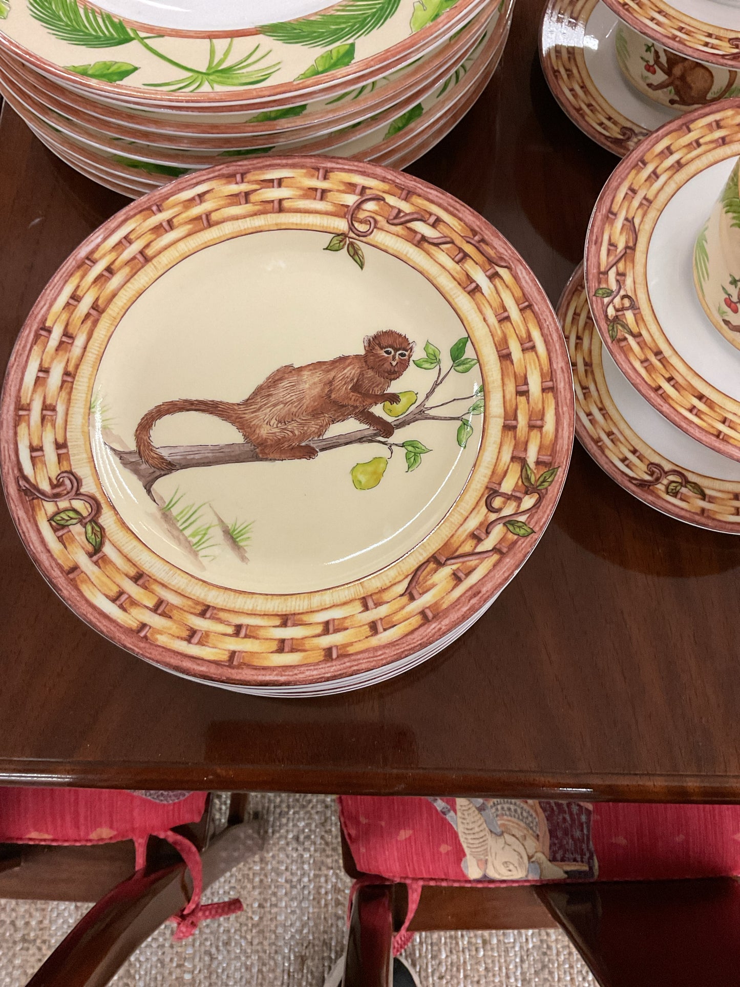 American Atelier Monkey Dinner Dish Set (service for 8)
