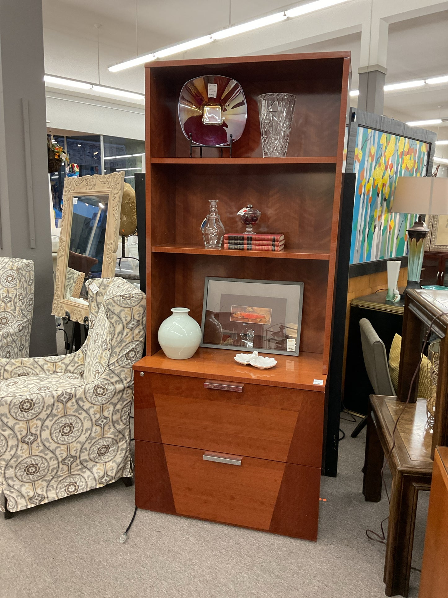 Italian File Cabinet & Hutch