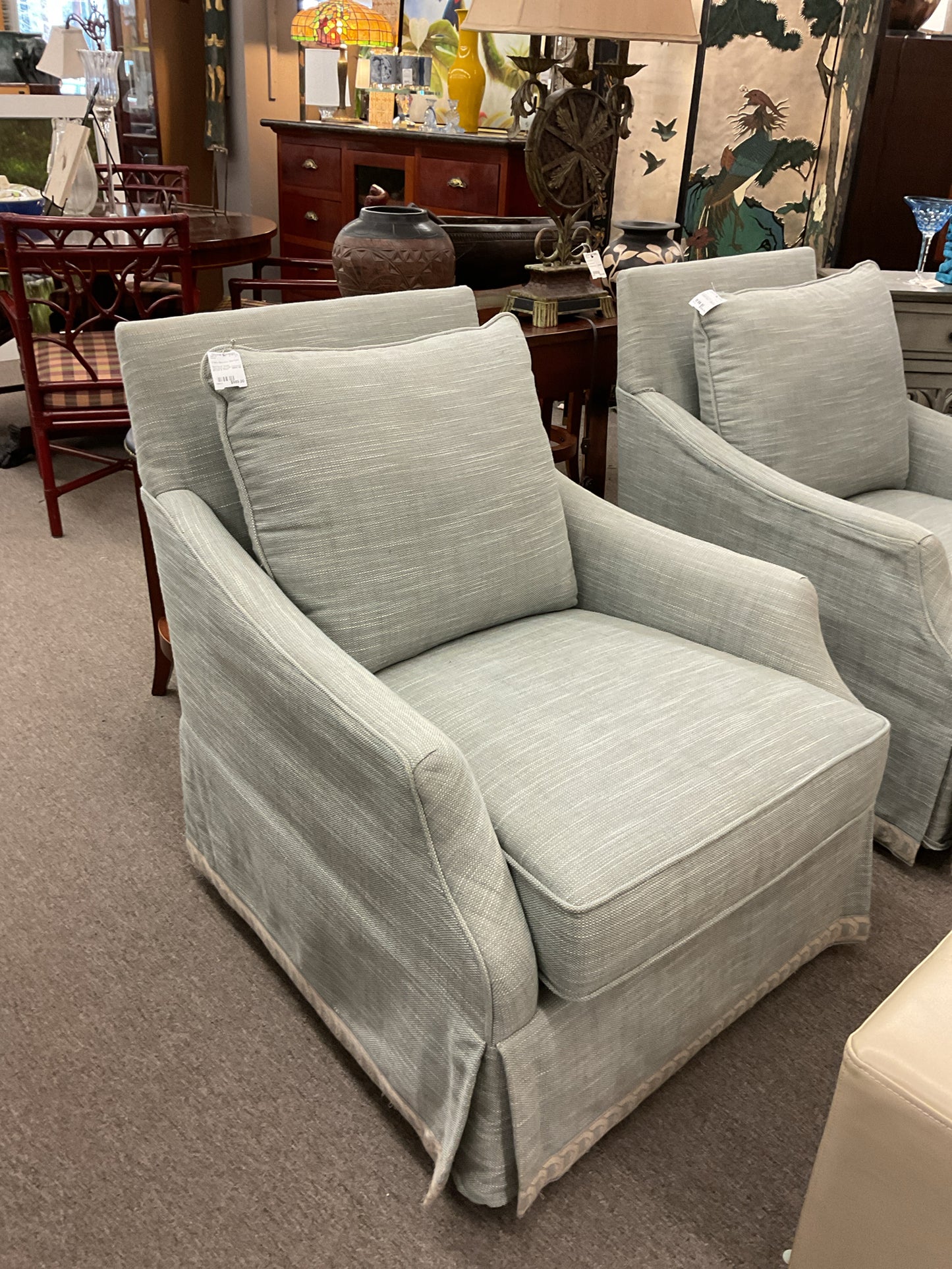 Bernhardt Swivel Upholstered Chair 29x34x35