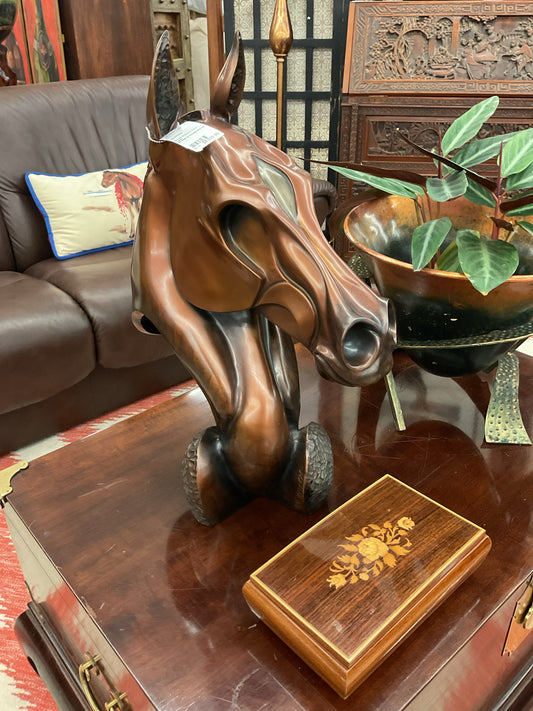 Bronze Scuplture Horse Head