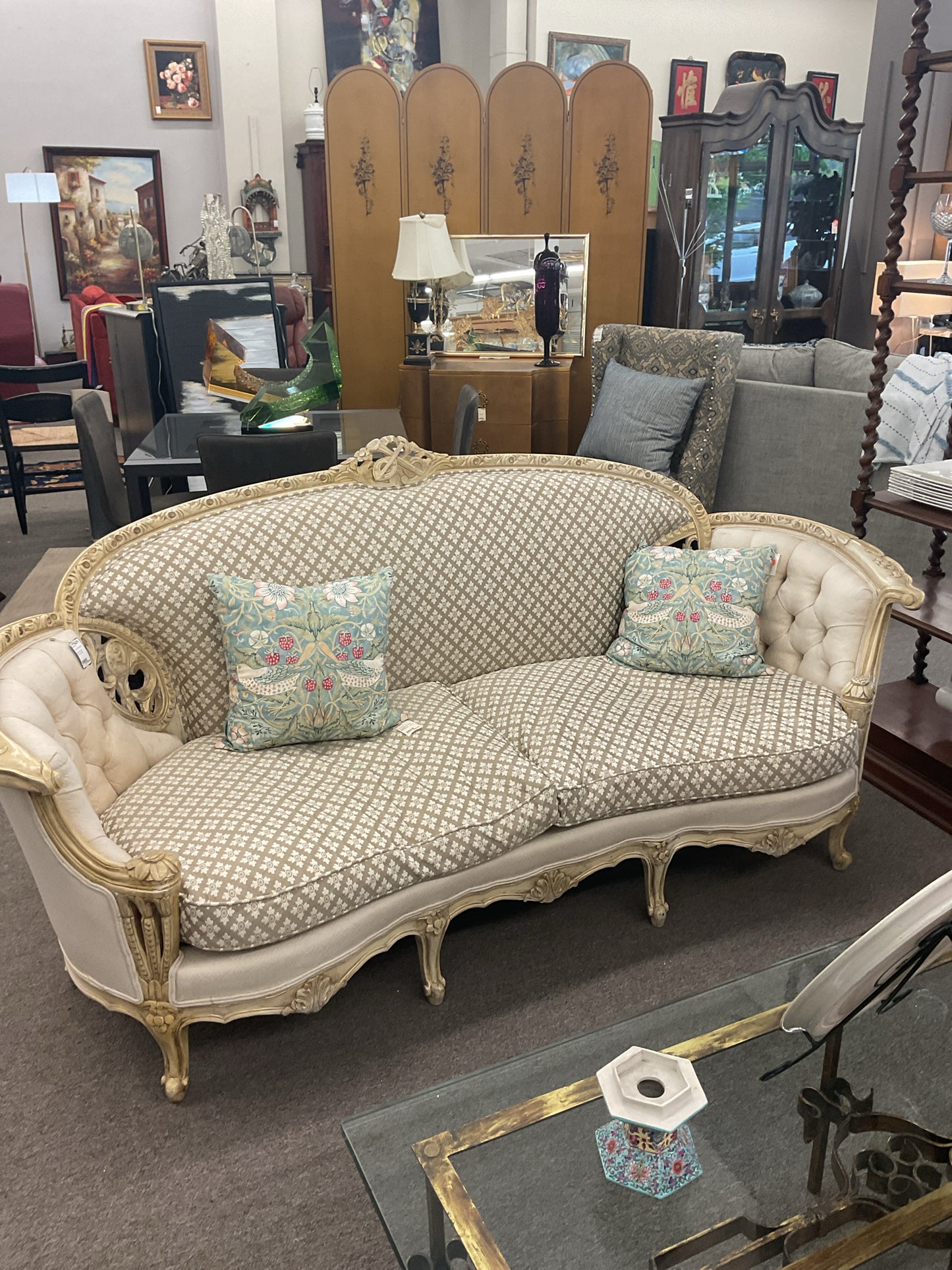 Vintage French Provincial Sofa