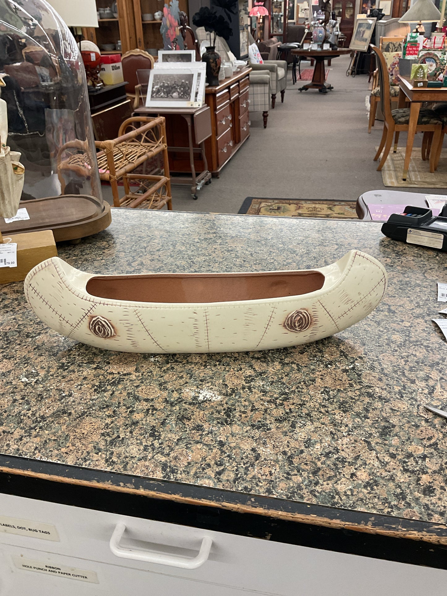 Red Wing #733 Birchbark Canoe c1963