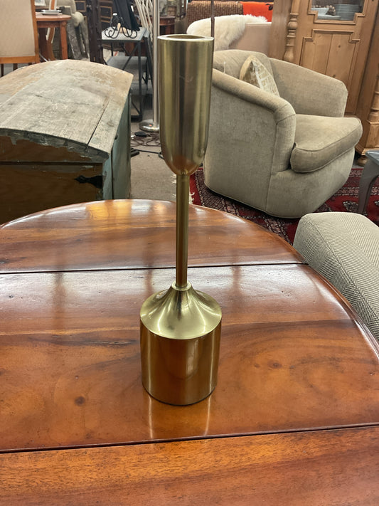Gold Modern Candleholder 11"