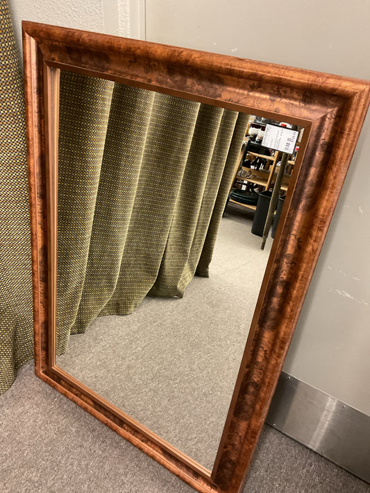 Beveled Mirror w/Copper Frame 42x30