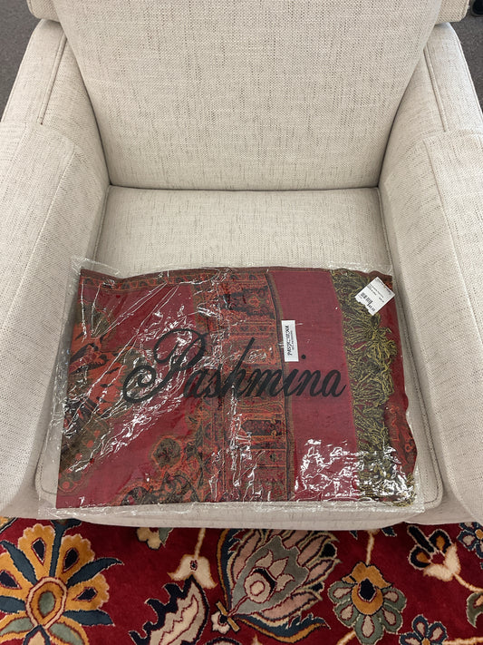 Red Butterfly Pashmina Scarf