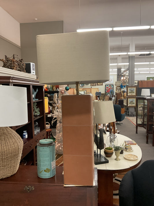 Geometrical Leather Lamp