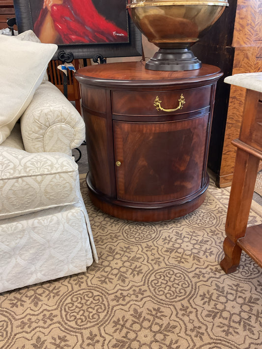 Round Mahogany Side Table