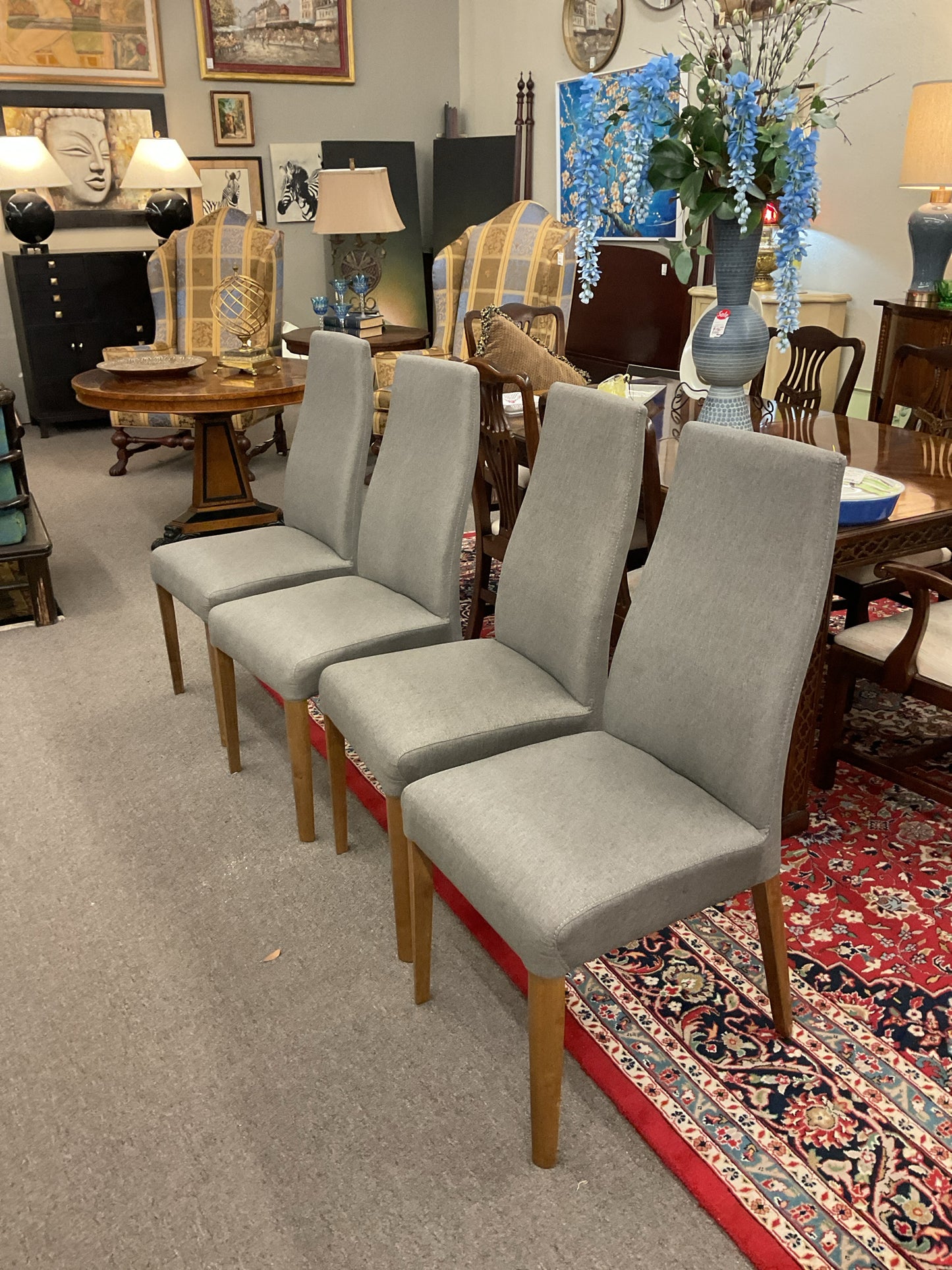 Dania Upholstered Dining Chairs (4)