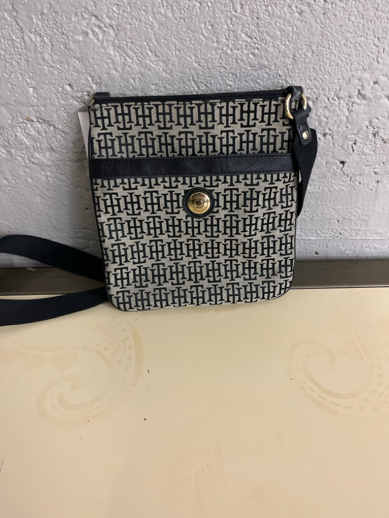 Tommy Helfiger Black/Gray Cross over bag