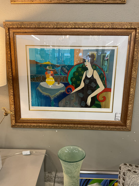 Itzchak Tarkay Serigraph Elegant Pause 37x31