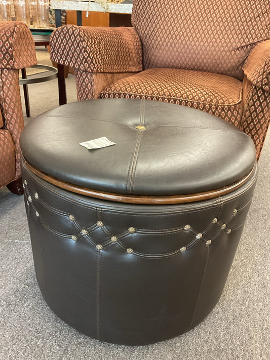 Uttermost Brunner Round Storage Ottoman