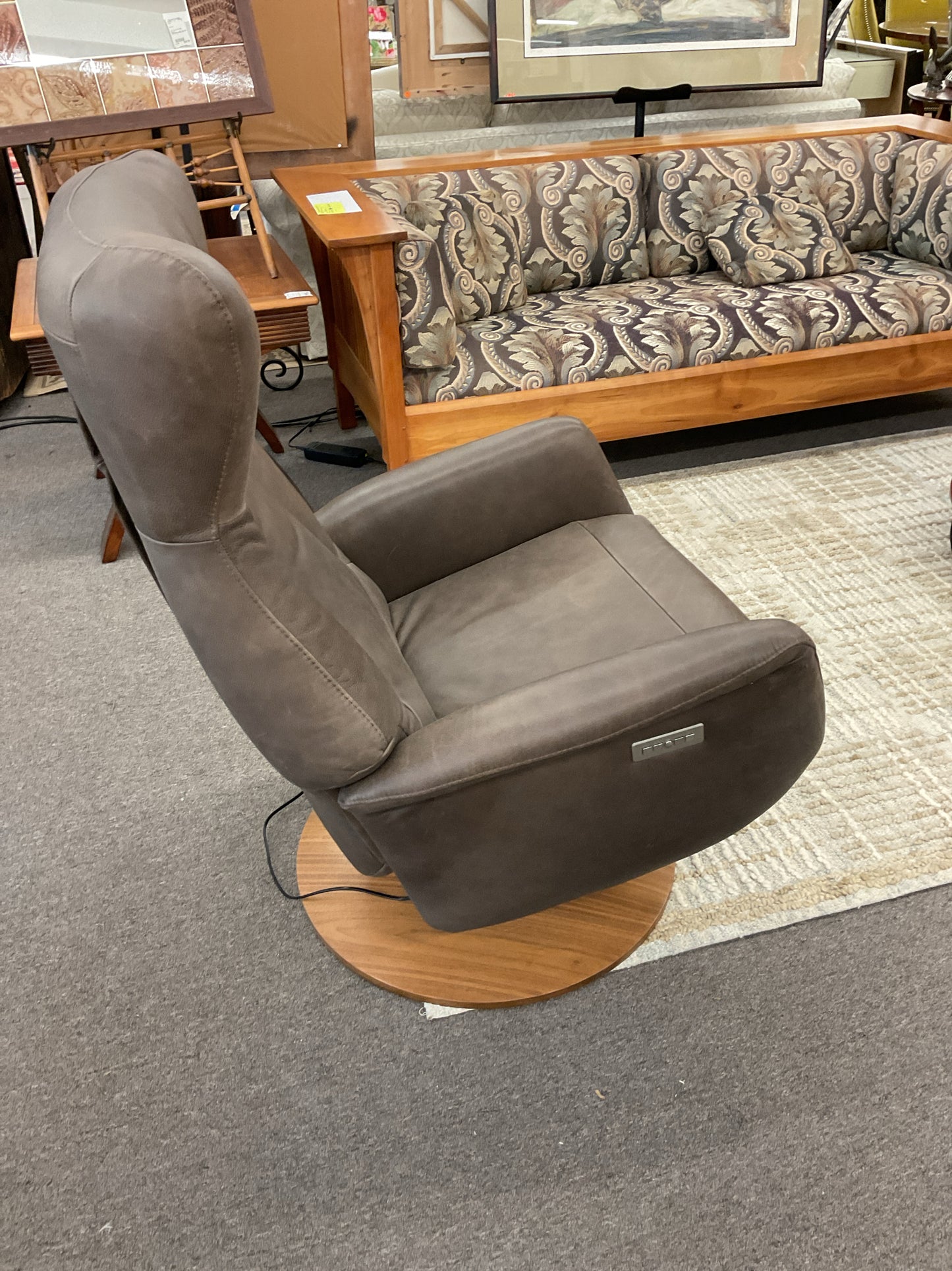 Modern Leather Powered Recliner