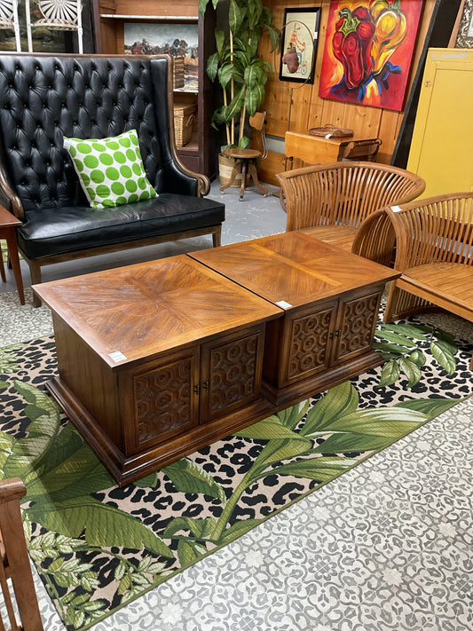 Thomasville Square Oak Mid Century Coffee Table 29x29x20