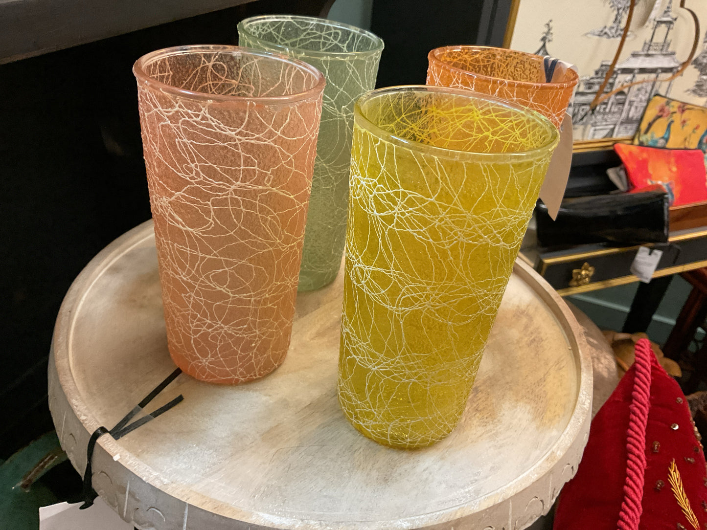 Glassware Vintage Spaghetti Glasses