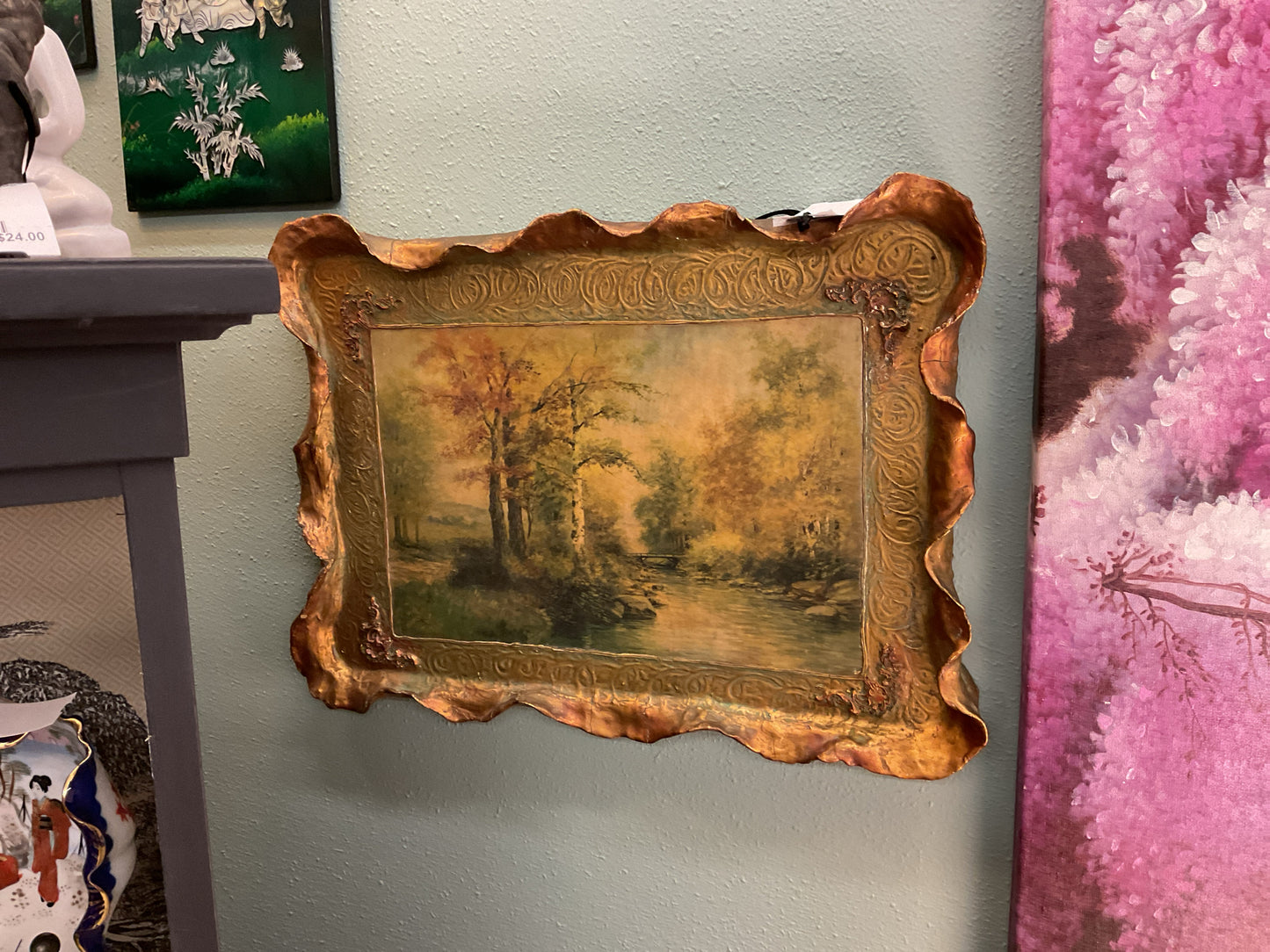 Vintage 1920's  Gold Framed Art