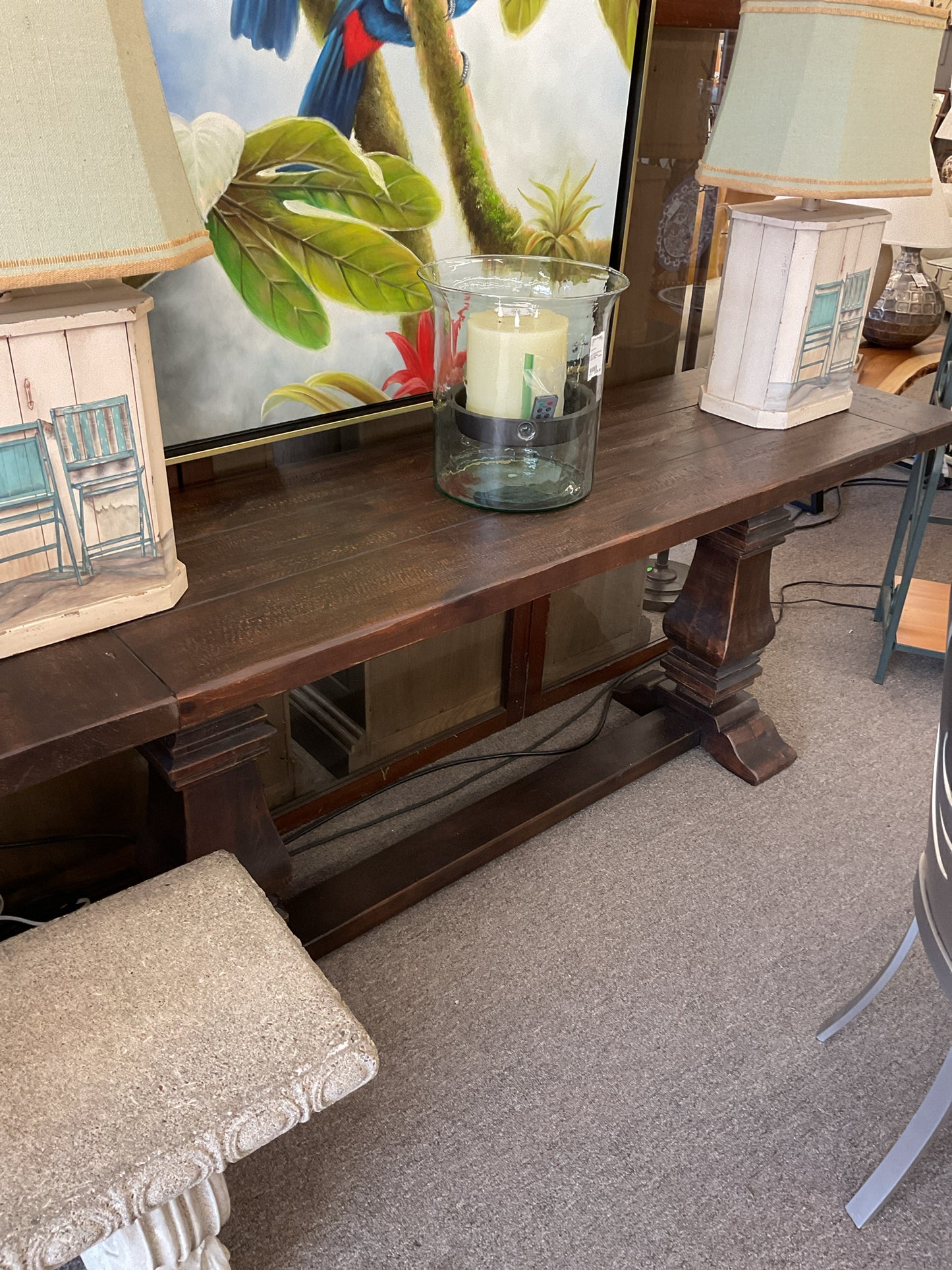 Restoration Hardware Entrance Table 72"L,20"D,30"H