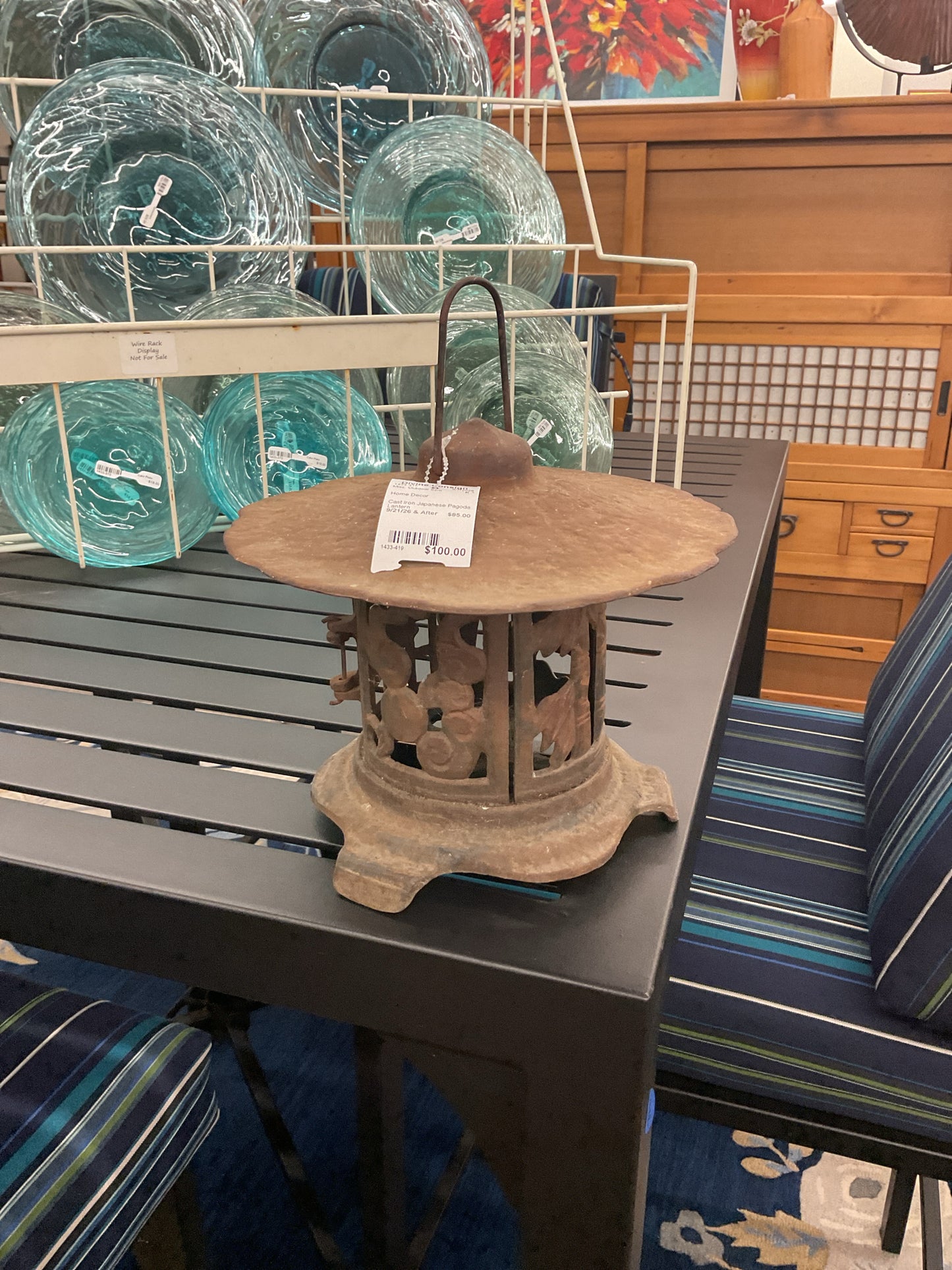 Cast Iron Japanese Pagoda Lantern