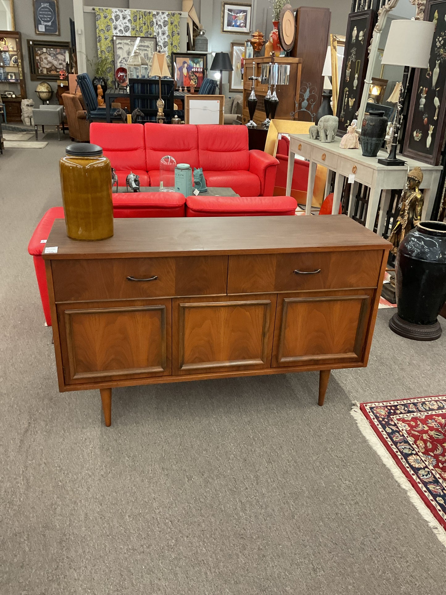 Mid Century Sideboard 52"L,18"D,31"H (As Is)