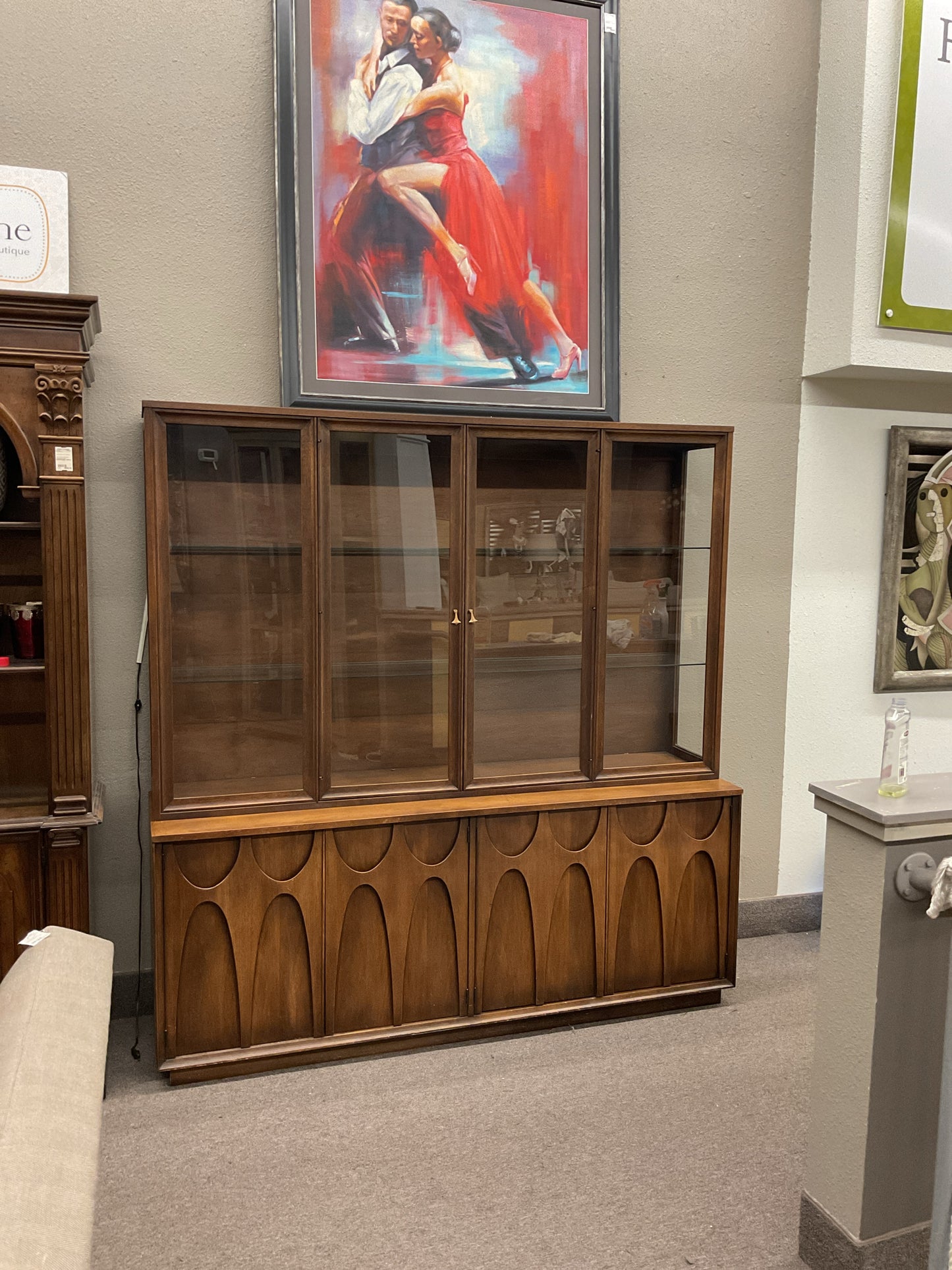 Broyhill Brazilia Mid Century Hutch 72"L,75"H,19"D,13 1/3"D (Hutch Part)