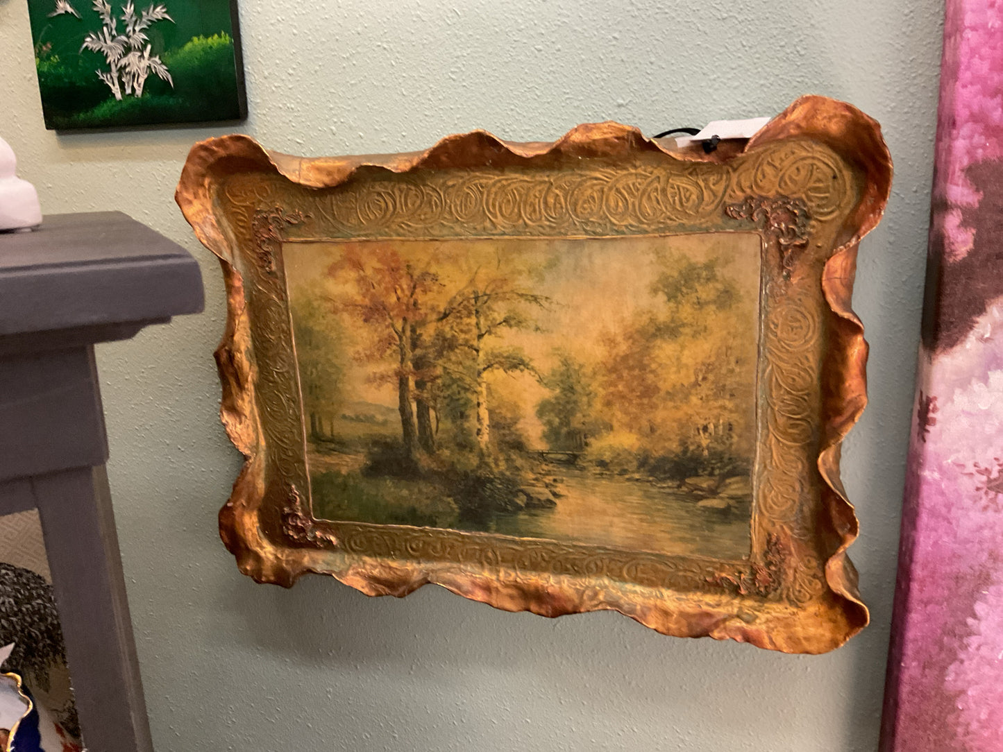 Vintage 1920's  Gold Framed Art