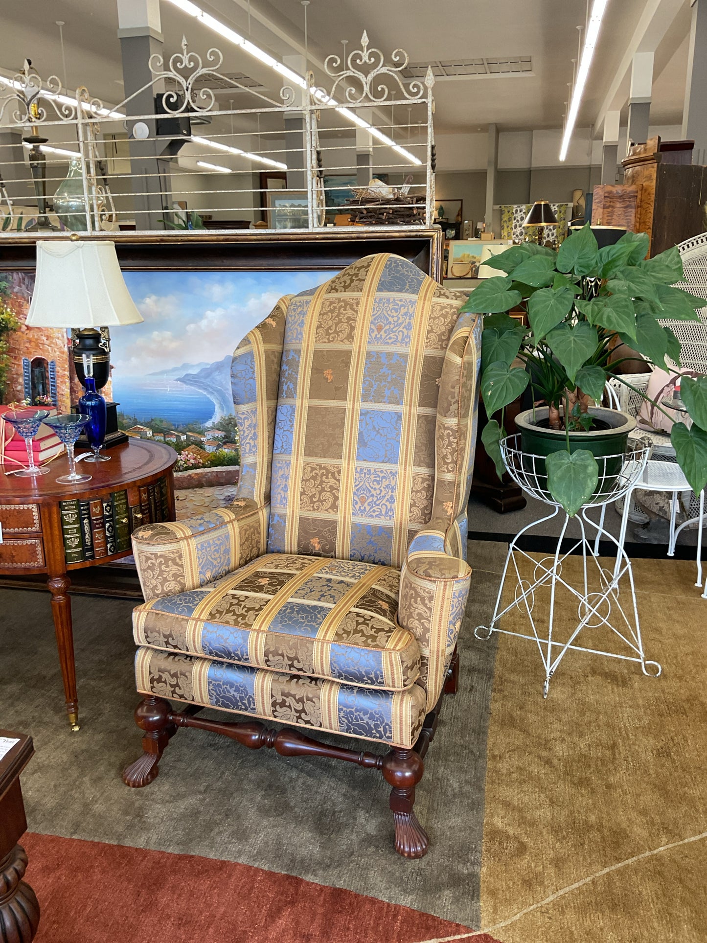 Oversized Custom-made Wingback Chair