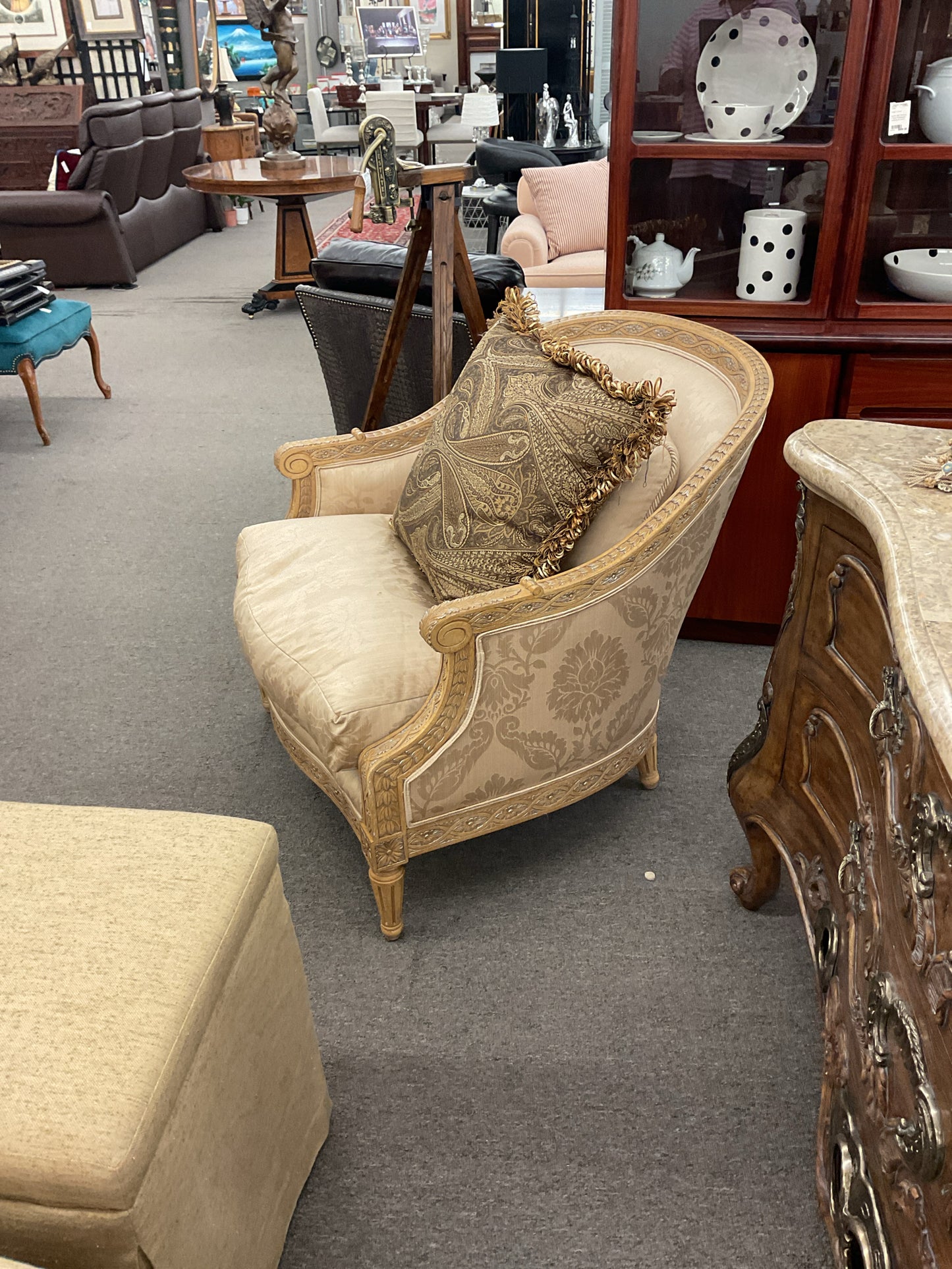 Downfill French Style Chair