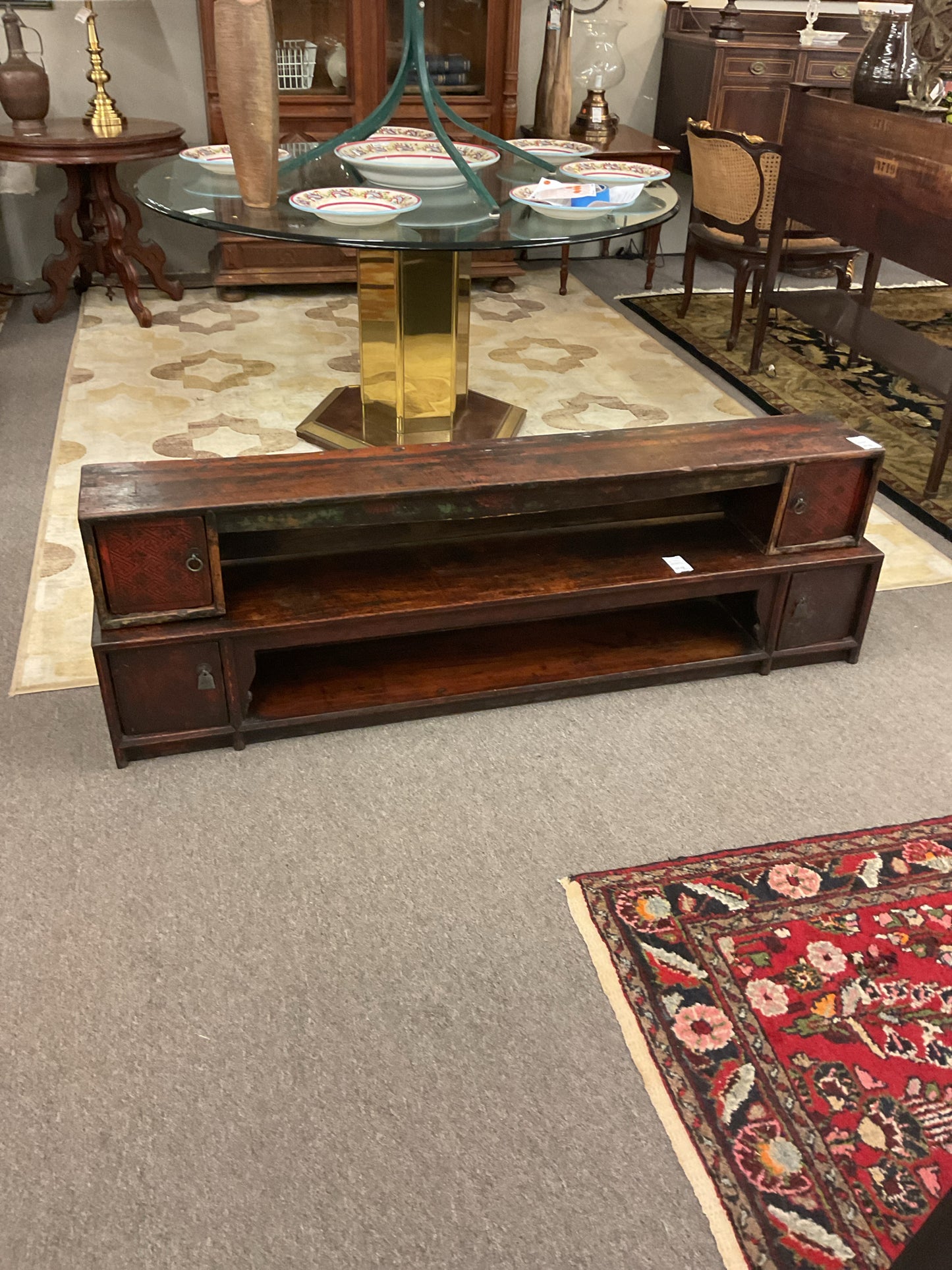 Chinese Floor Futon Divider/Headboard