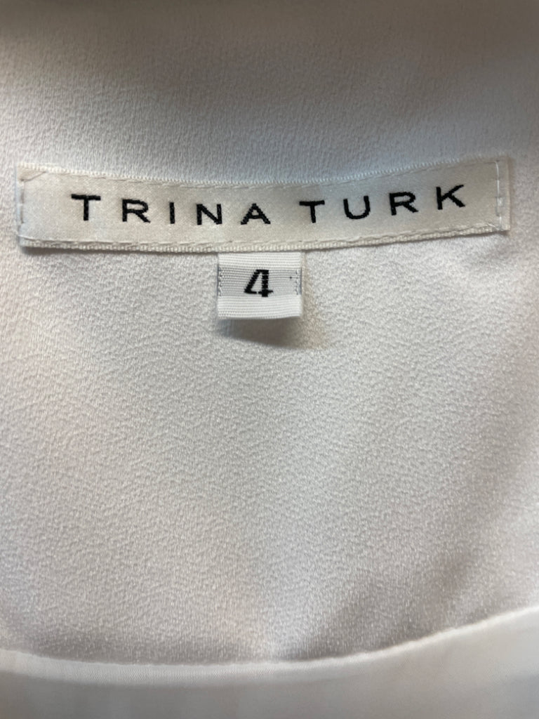 Size 4 White Trina Turk Jump Suit