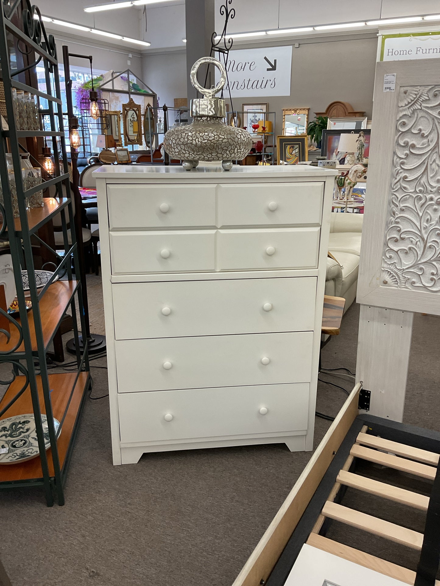 White Chest of Drawers 35x34x16