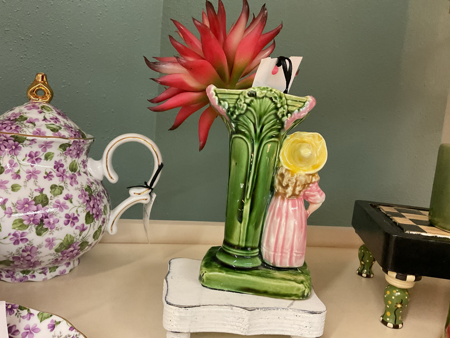 Vintage Grumpy Girl Vase