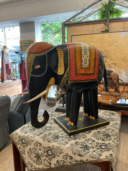 Metal Hand-Painted Elephant