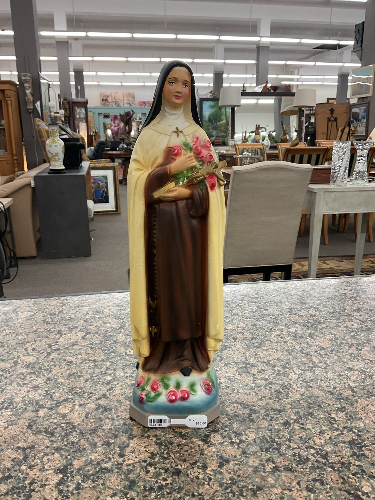 Vintage Mother Mary Sister Nun Statue