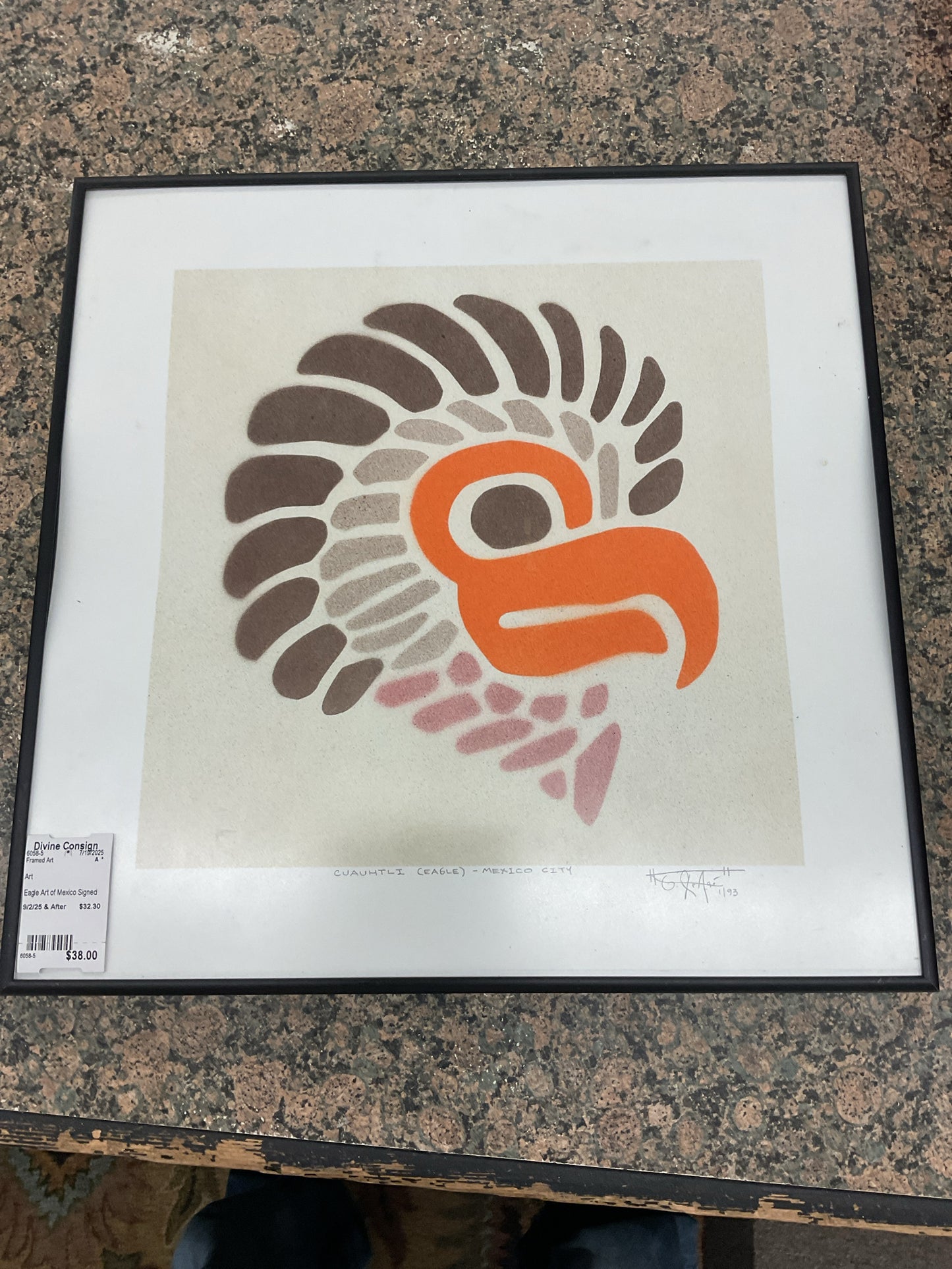 Eagle Art of Mexico Signed