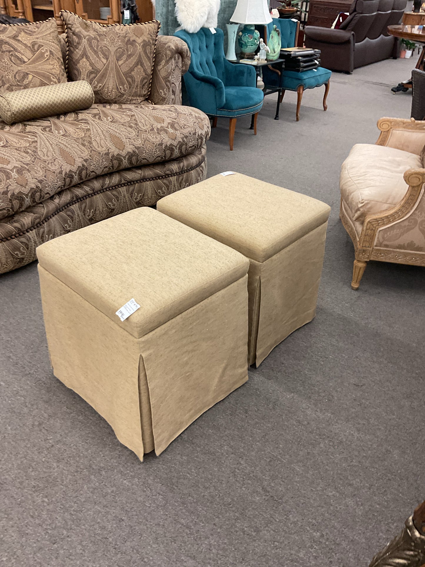 Maitland-smith Fabric Ottoman