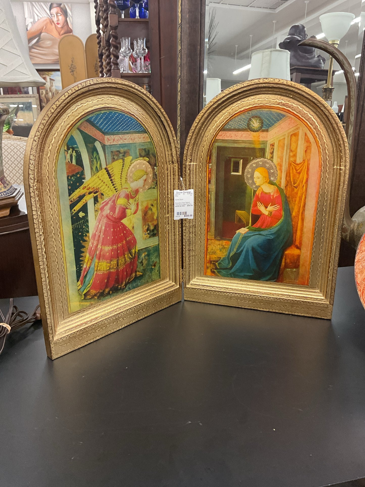 Florentine-Style Diptych "The Annunciation" by Fra Angelico